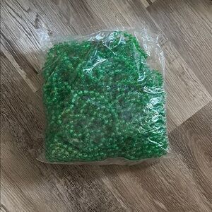 Green Beaded Garland for Parties